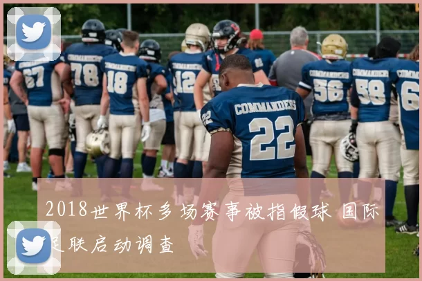 2018世界杯多场赛事被指假球 国际足联启动调查